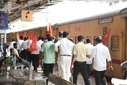 TTE protest central railway station